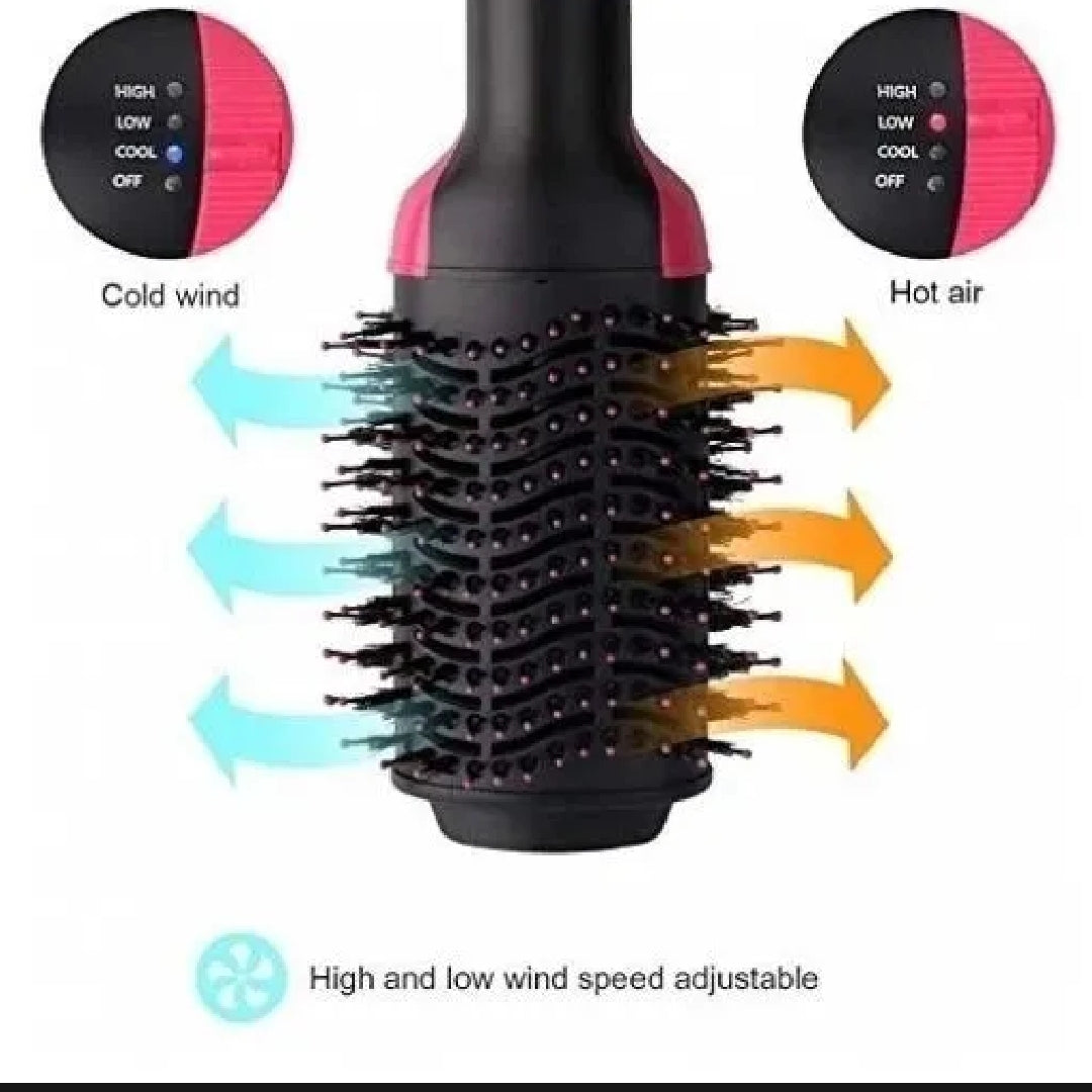 4 in 1 Hair Styling Brush (Blower + Volumizer + Straightener + Curler)