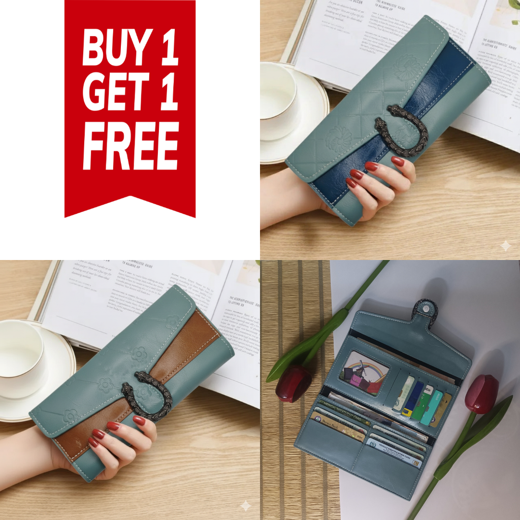 Retro Long Trifold Clutch (Pack of 2)