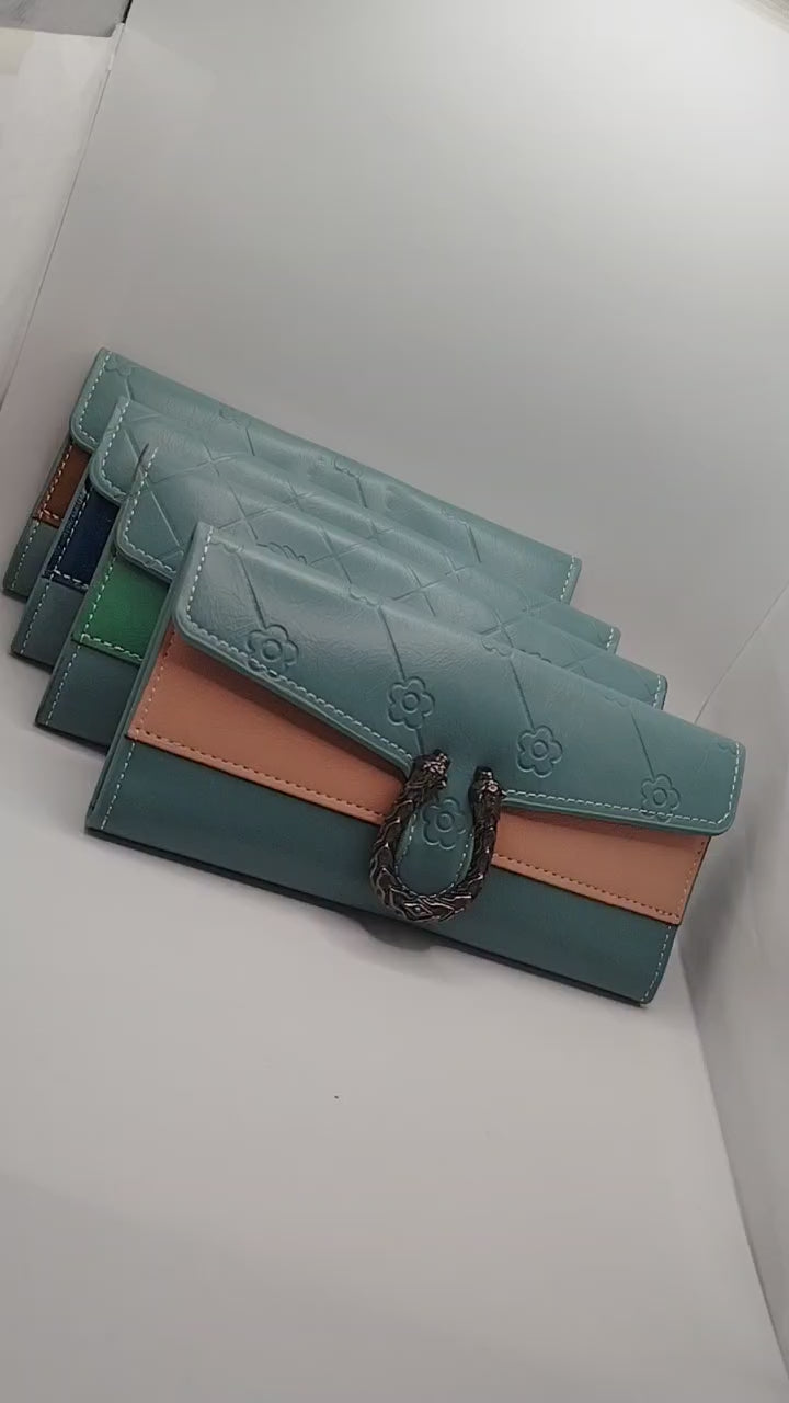 Retro Long Trifold Clutch (Pack of 2)